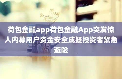 荷包金融app荷包金融App突发惊人内幕用户资金安全成疑投资者紧急避险