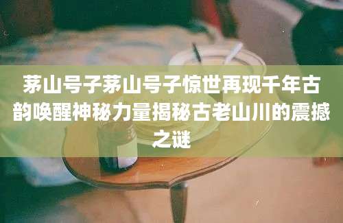 茅山号子茅山号子惊世再现千年古韵唤醒神秘力量揭秘古老山川的震撼之谜