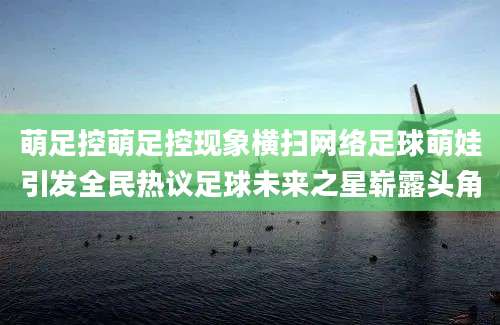 萌足控萌足控现象横扫网络足球萌娃引发全民热议足球未来之星崭露头角