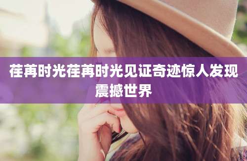 荏苒时光荏苒时光见证奇迹惊人发现震撼世界