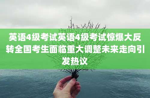 英语4级考试英语4级考试惊爆大反转全国考生面临重大调整未来走向引发热议