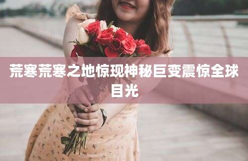 荒寒荒寒之地惊现神秘巨变震惊全球目光