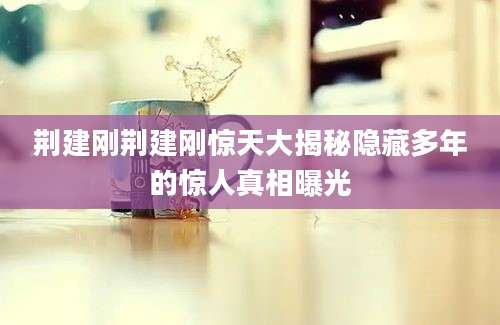 荆建刚荆建刚惊天大揭秘隐藏多年的惊人真相曝光