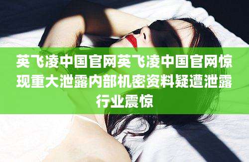 英飞凌中国官网英飞凌中国官网惊现重大泄露内部机密资料疑遭泄露行业震惊