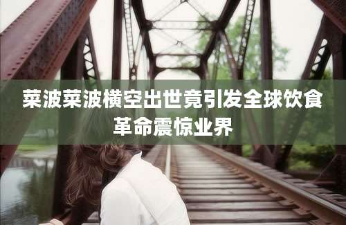 菜波菜波横空出世竟引发全球饮食革命震惊业界