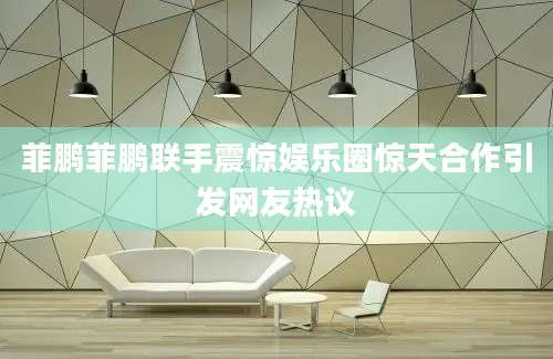 菲鹏菲鹏联手震惊娱乐圈惊天合作引发网友热议