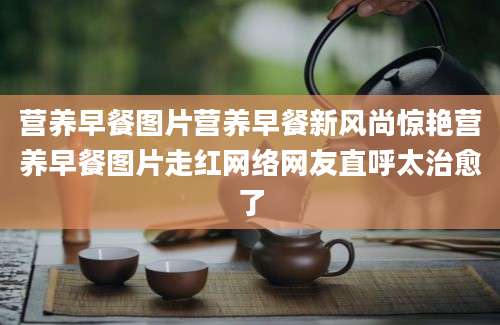 营养早餐图片营养早餐新风尚惊艳营养早餐图片走红网络网友直呼太治愈了