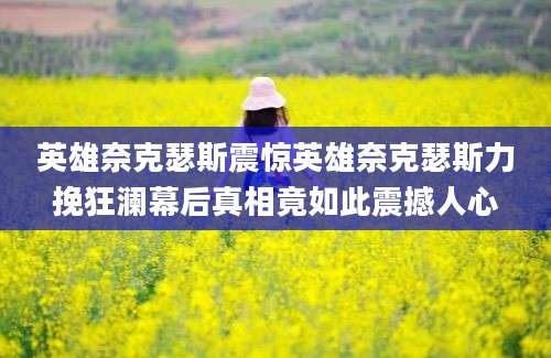 英雄奈克瑟斯震惊英雄奈克瑟斯力挽狂澜幕后真相竟如此震撼人心