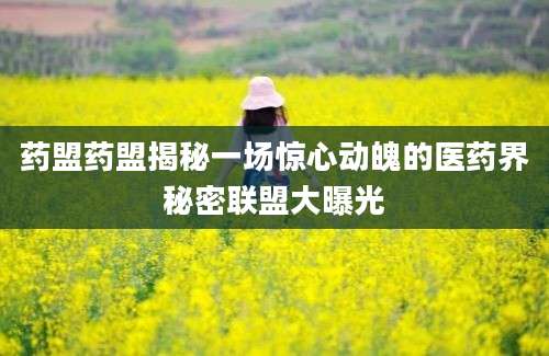 药盟药盟揭秘一场惊心动魄的医药界秘密联盟大曝光