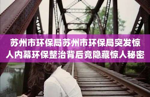 苏州市环保局苏州市环保局突发惊人内幕环保整治背后竟隐藏惊人秘密