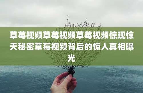 草莓视频草莓视频草莓视频惊现惊天秘密草莓视频背后的惊人真相曝光