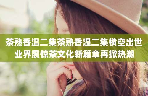 茶熟香温二集茶熟香温二集横空出世业界震惊茶文化新篇章再掀热潮