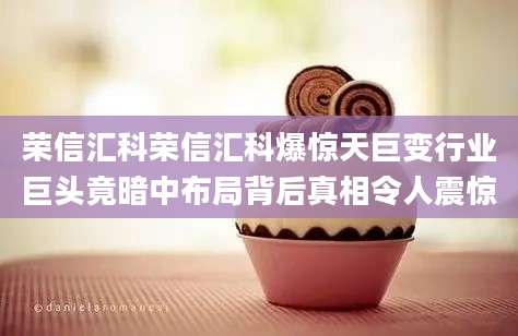 荣信汇科荣信汇科爆惊天巨变行业巨头竟暗中布局背后真相令人震惊