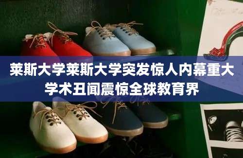 莱斯大学莱斯大学突发惊人内幕重大学术丑闻震惊全球教育界