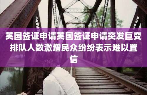 英国签证申请英国签证申请突发巨变排队人数激增民众纷纷表示难以置信