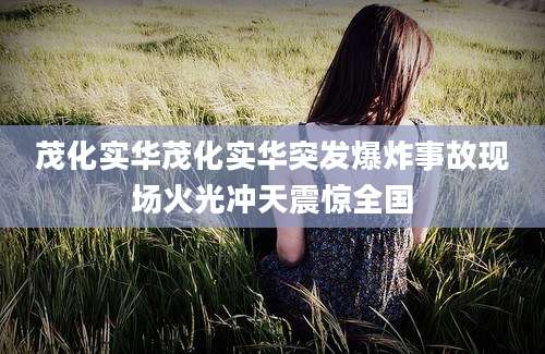 茂化实华茂化实华突发爆炸事故现场火光冲天震惊全国