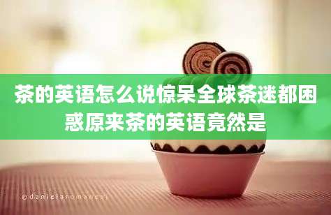 茶的英语怎么说惊呆全球茶迷都困惑原来茶的英语竟然是
