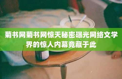 菊书网菊书网惊天秘密曝光网络文学界的惊人内幕竟藏于此
