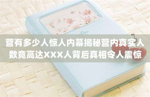 营有多少人惊人内幕揭秘营内真实人数竟高达XXX人背后真相令人震惊