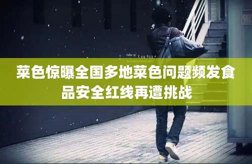 菜色惊曝全国多地菜色问题频发食品安全红线再遭挑战