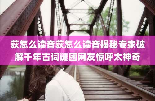 荻怎么读音荻怎么读音揭秘专家破解千年古词谜团网友惊呼太神奇